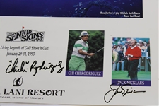 Arnold Palmer, Jack Nicklaus, Chi-Chi & Floyd Signed 1993 The Senior Skins Game Poster JSA ALOA
