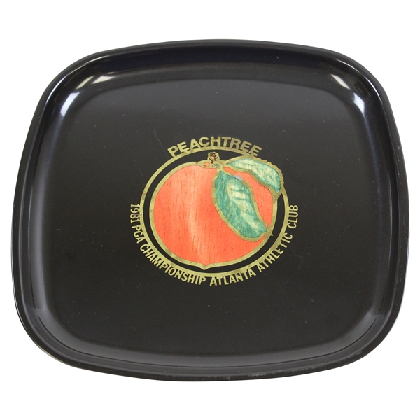1981 PGA Championship Peachtree at Atlanta Athletic Club Golf Tray Trophy 