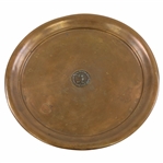Vintage Boston Wool Trade Golf Club Org 1915 Copper Golf Trophy Plate