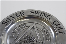 1981 Silver Swing Golf Championship at Prairie Dunes CC Pewter Runner-Up Trophy Plate 