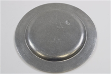 1981 Silver Swing Golf Championship at Prairie Dunes CC Pewter Runner-Up Trophy Plate 