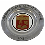 1922 Cherry Hills Country Club Logo Wilton Pewter Golf Plate 