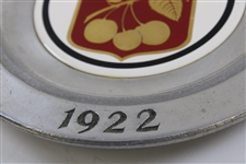 '1922' Cherry Hills Country Club Logo Wilton Pewter Golf Plate 