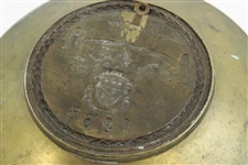 1968 Bel Air Country Club Bronze Golf Bowl/Plate 