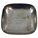 1965 Shinnecock Hills Golf Club Four Ball Medalist Silver Plated Golf Tray Trophy 