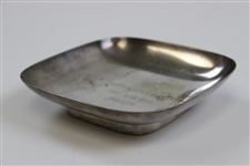 1965 Shinnecock Hills Golf Club Four Ball Medalist Silver Plated Golf Tray Trophy 