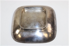 1965 Shinnecock Hills Golf Club Four Ball Medalist Silver Plated Golf Tray Trophy 