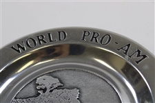 1970 Pebble Beach World Pro-Am Wilton Pewter Golf Trophy Plate 
