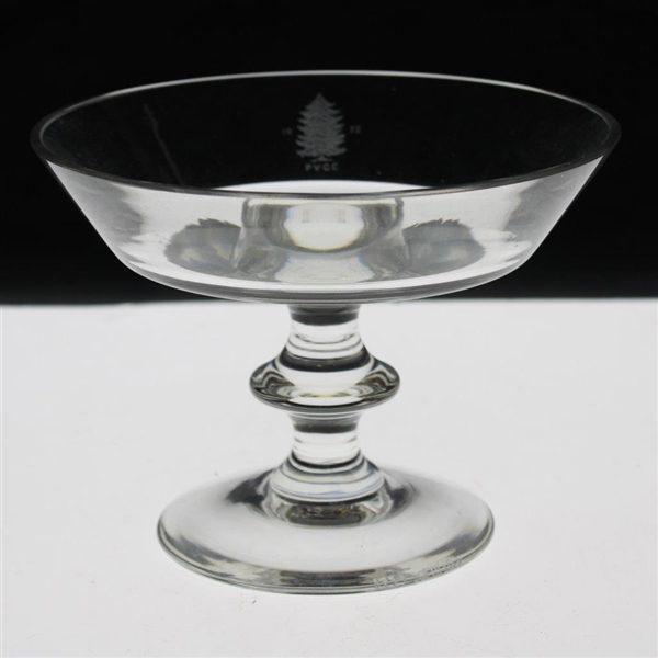 1972 Pine Valley Golf Club Val St Lambert Crystal Golf Candy Dish Trophy 