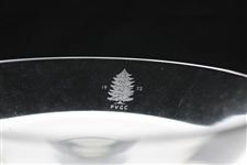 1972 Pine Valley Golf Club Val St Lambert Crystal Golf Candy Dish Trophy 