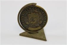 1922-1972 Cherry Hills Country Club 50th Golden Ann. Bronze Balfour Paperweight