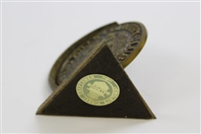 1922-1972 Cherry Hills Country Club 50th Golden Ann. Bronze Balfour Paperweight