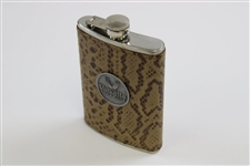 Valhalla Golf Club China Stainless Faux Leather 8oz Golf Trophy Flask - New 