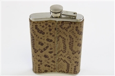 Valhalla Golf Club China Stainless Faux Leather 8oz Golf Trophy Flask - New 