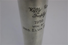 1956 Wiffy Cox Sterling Silver Golf Trophy Won by Mrs. Elva Beck