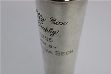1956 Wiffy Cox Sterling Silver Golf Trophy Won by Mrs. Elva Beck