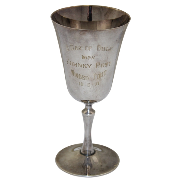 1971 Winged Foot A Day of Golf With Johnny Pott Golf Goblet Trophy 