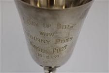 1971 Winged Foot 'A Day of Golf With Johnny Pott' Golf Goblet Trophy 