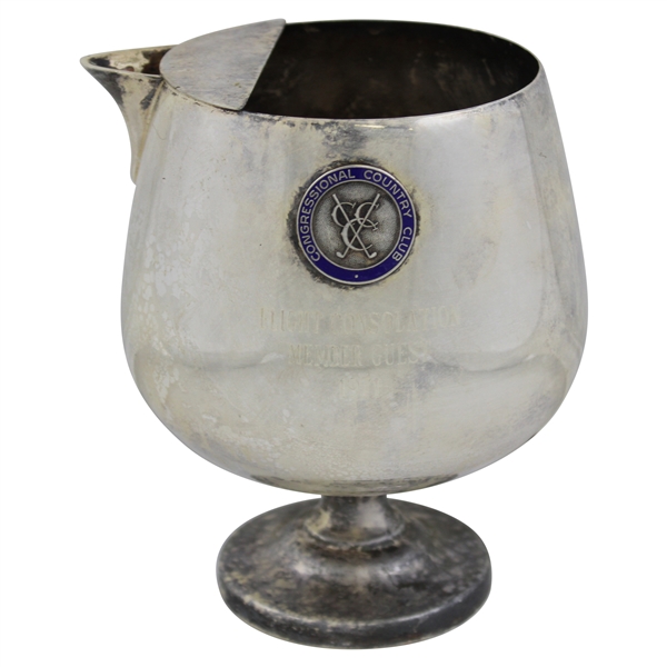 1971 Congressional Country Club Silver Plated Flight Consolation Member Guest Pitcher Trophy 