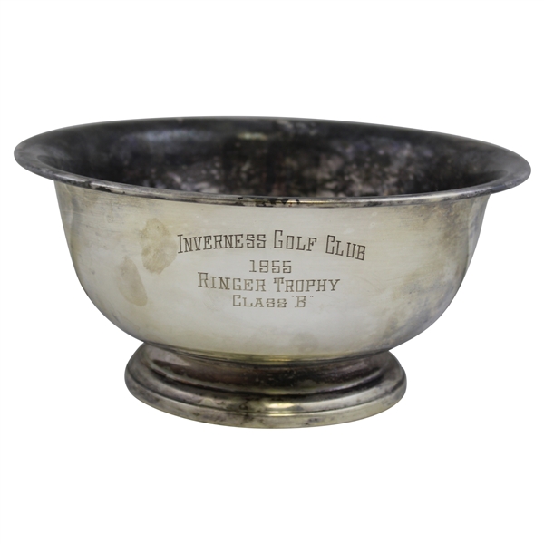 1955 Inverness Golf Club Silver Plated Ringer Class "B" Trophy Bowl
