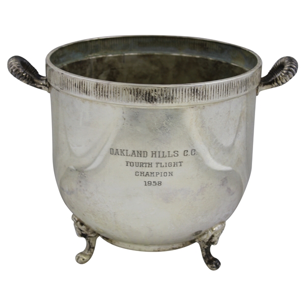 1958 Oakland Hills CC Fourth Flight Champion Large Bowl Trophy Bowl