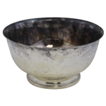 Circa 1950 T.F.C.C. Invitation Tournament 2nd Flight Winner Silver Plated Trophy Bowl