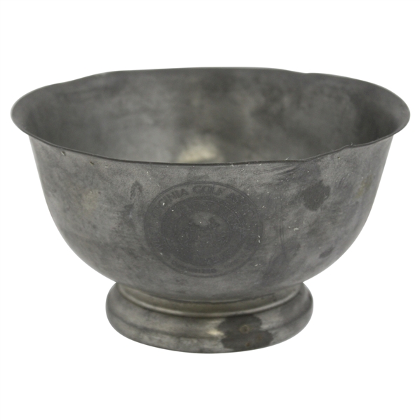 Vintage West Virginia Golf Association Org 1913 Pewter Trophy Bowl