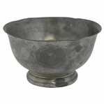 Vintage West Virginia Golf Association Org 1913 Pewter Trophy Bowl