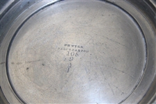 1929 Somerset Hills CC Mixed Doubles Pewter Trophy Bowl Won by Morrell & Squire