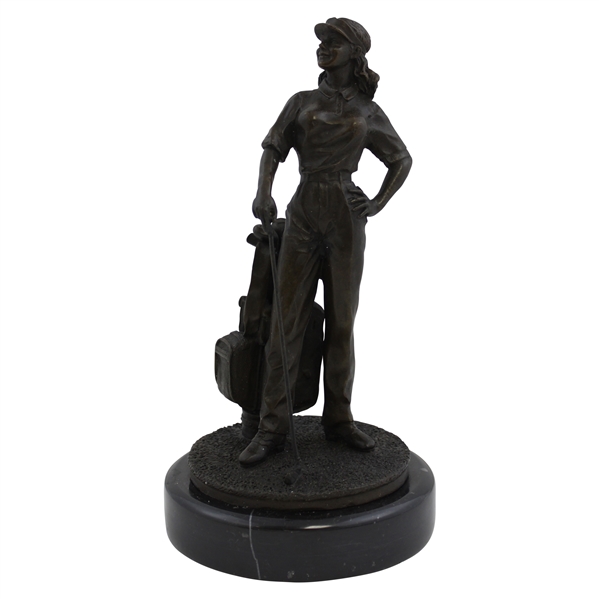Circa 1960 Babe Didrikson Zaharias Heavy Bronze LPGA Sculpture Statue
