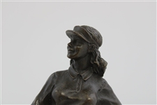 Circa 1960 Babe Didrikson Zaharias Heavy Bronze LPGA Sculpture Statue