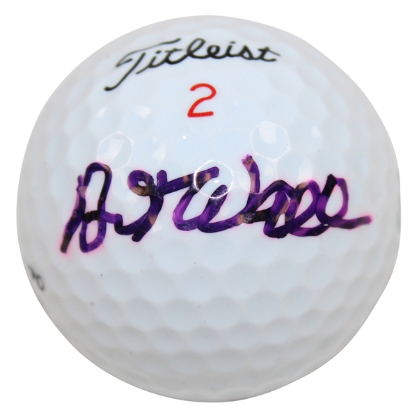 Art Wall Signed Masters Logo Golf Ball JSA ALOA