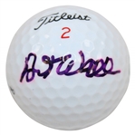 Art Wall Signed Masters Logo Golf Ball JSA ALOA