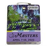Scottie Sheffler Signed 2022 Masters Series Badge #Q03030 JSA #AB50440