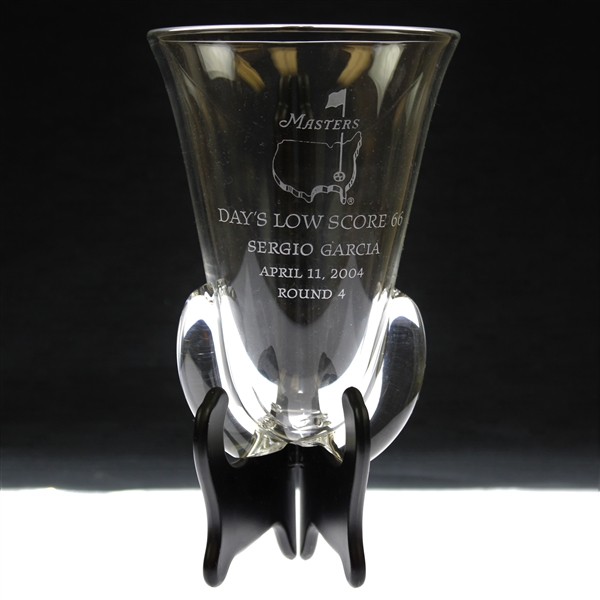 Sergio Garcias 2004 Masters Sunday Final Round Low Score Vase Trophy