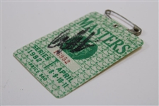 Craig Stadler Signed 1982 Masters Tournament Series Badge #16952 JSA ALOA