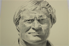 Jack Nicklaus Signed Van Zandt Ltd Ed Pencil Sketch Print #36/99 JSA ALOA