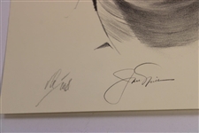 Jack Nicklaus Signed Van Zandt Ltd Ed Pencil Sketch Print #36/99 JSA ALOA