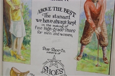 Original Artwork for 'Below Par' Star Shoe Co. Golf Shoes Advertisement - Framed