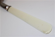 Circa 1900 Sterling Silver & Ivory Long Nose Golf Club Page Turner