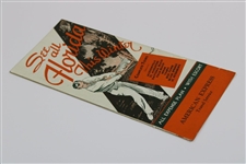 Circa 1920-30 'See All Florida This Winter' Golf American Express Travel Service Brochure