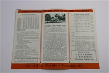 Circa 1920-30 'See All Florida This Winter' Golf American Express Travel Service Brochure