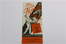 Circa 1920-30 'See All Florida This Winter' Golf American Express Travel Service Brochure