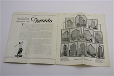 Circa 1920's Toronto Canada 'Canada's Most Beautiful City' Travel Brochure