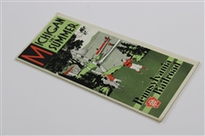 Vintage 'Michigan In Summer' Pennsylvania Railroad Travel Brochure
