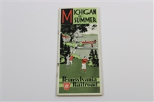 Vintage 'Michigan In Summer' Pennsylvania Railroad Travel Brochure