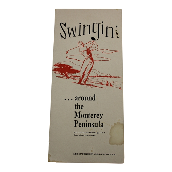 Circa 1940s-50s Swingin…Around The Monterey Peninsula Travel Brochure