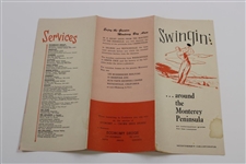 Circa 1940's-50's 'Swingin…Around The Monterey Peninsula' Travel Brochure