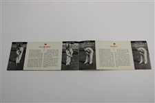 Circa 1940's Swinging Thru How To Play Golf Dunlop Brochure by Craig Wood