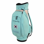 So Yeon Ryu Tour Used LPGA Tour Staff Teal Vessel Golf Bag at 2019 US Womens Open - Runner Up!